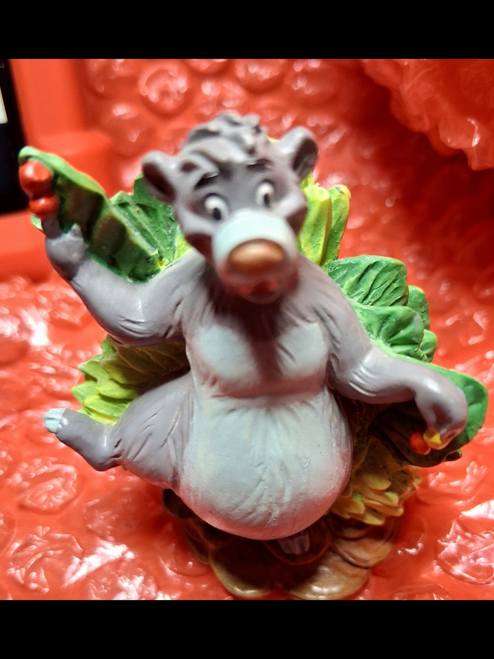 Disney Jungle Book Baloo Bear,Lenox Porcelain Figurine Thimble 2.5Tx2W